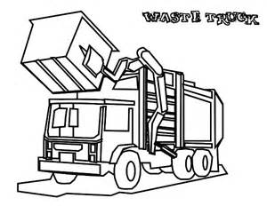 Coloring Pages Garbage truck - Allcolored.com