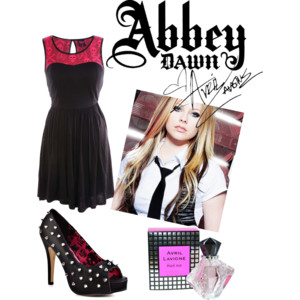 Abbey Dawn clothing & Black Star perfume by Avril Lavigne - Polyvore