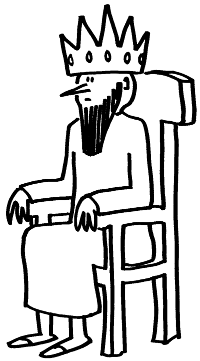 King On Throne Drawing - Free Clipart Images