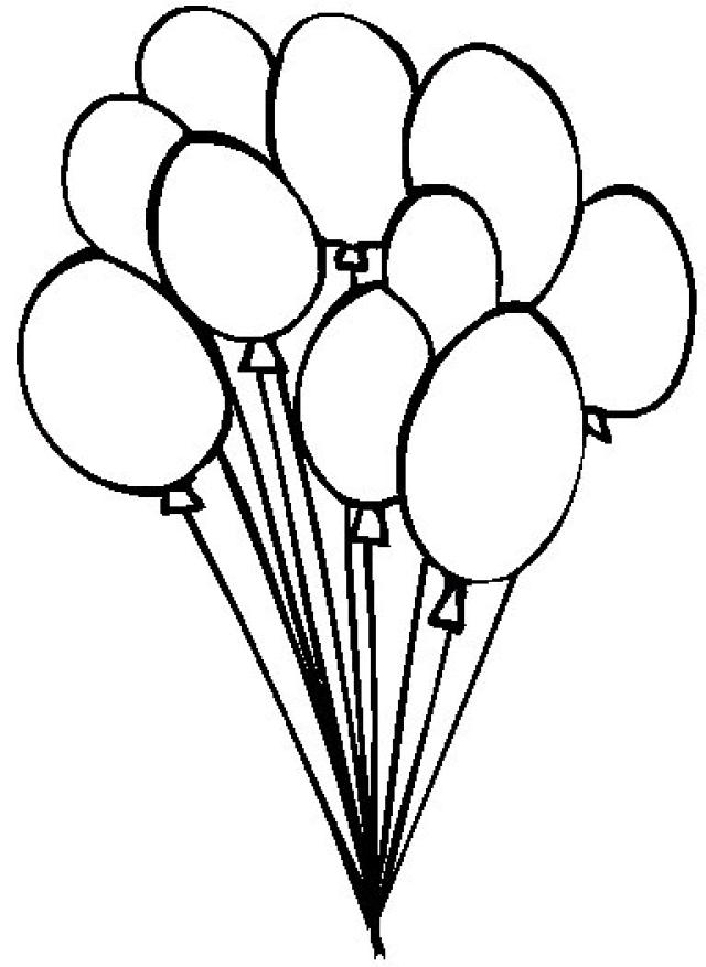 Coloring Pages For Kids Online Balloon Coloring Page New In ...