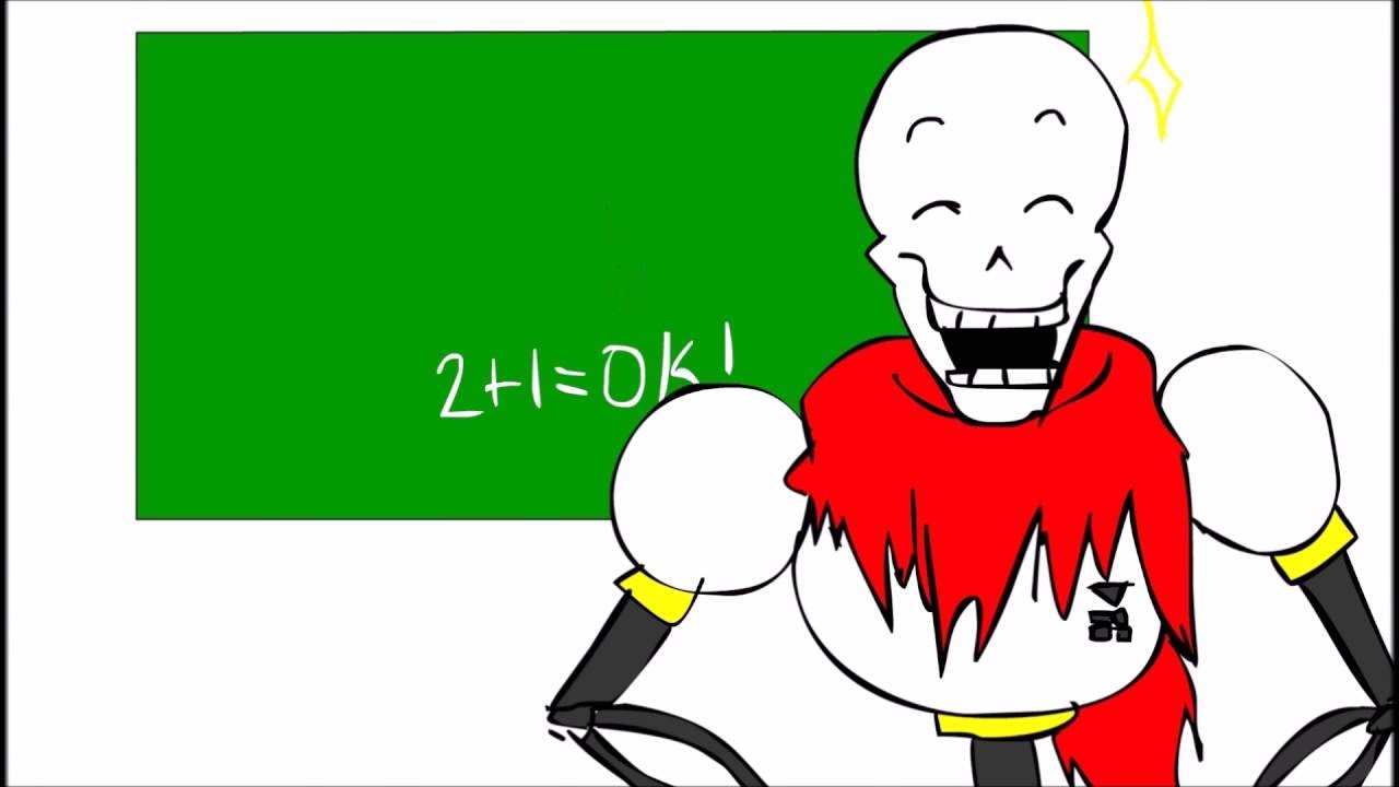 Papyrus at school! (Undertale animations) - YouTube