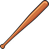 Clipart baseball bat and ball