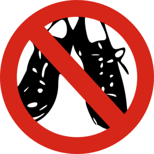 No Shoes Allowed Clip Art - vector clip art online ...