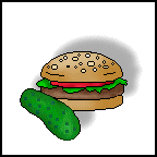 International Hamburger and Pickle Month Clip Art