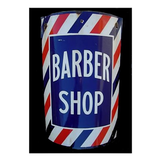 vintage barber shop sign posters from Zazzle.