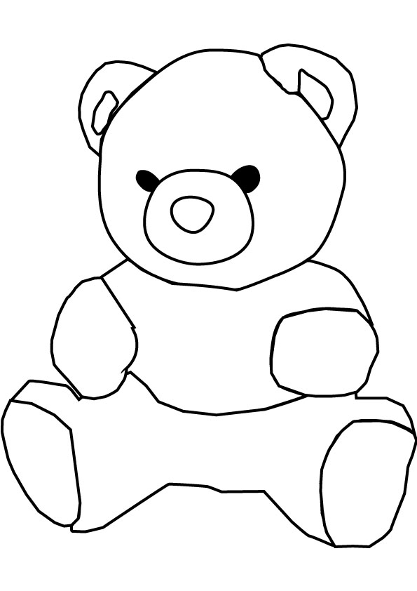 Teddy bear coloring pages animal pictures