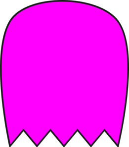 Pink Pacman Ghost Clip Art - vector clip art online ...