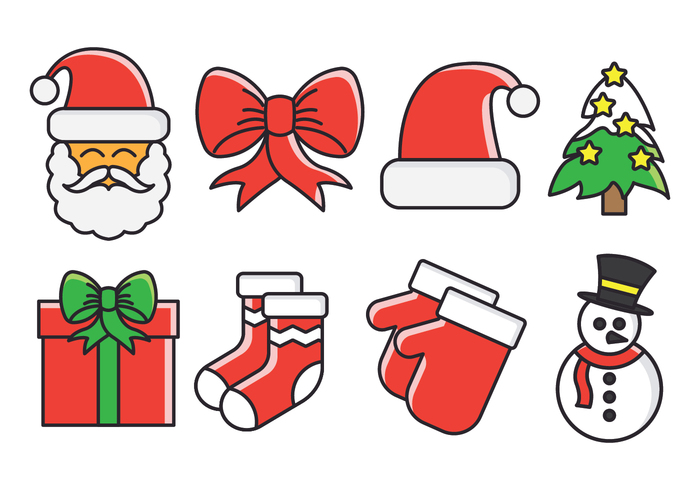 Christmas Vector Icons - Download Free Vector Art, Stock Graphics ...