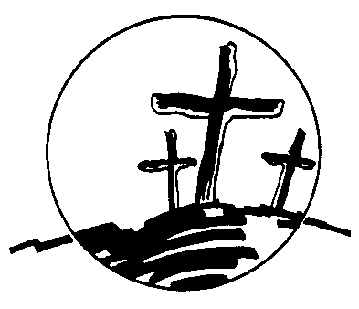 Easter Cross Black And White Clipart