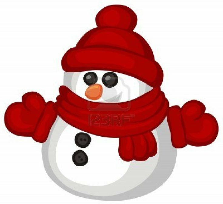 Funny Snowman Cartoon Clipart