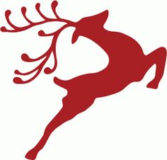 Reindeer silhouette clipart