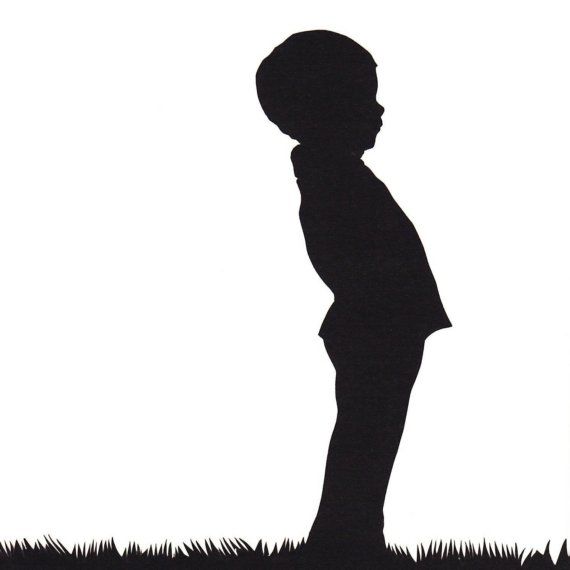 Little Boy Silhouette Clipart