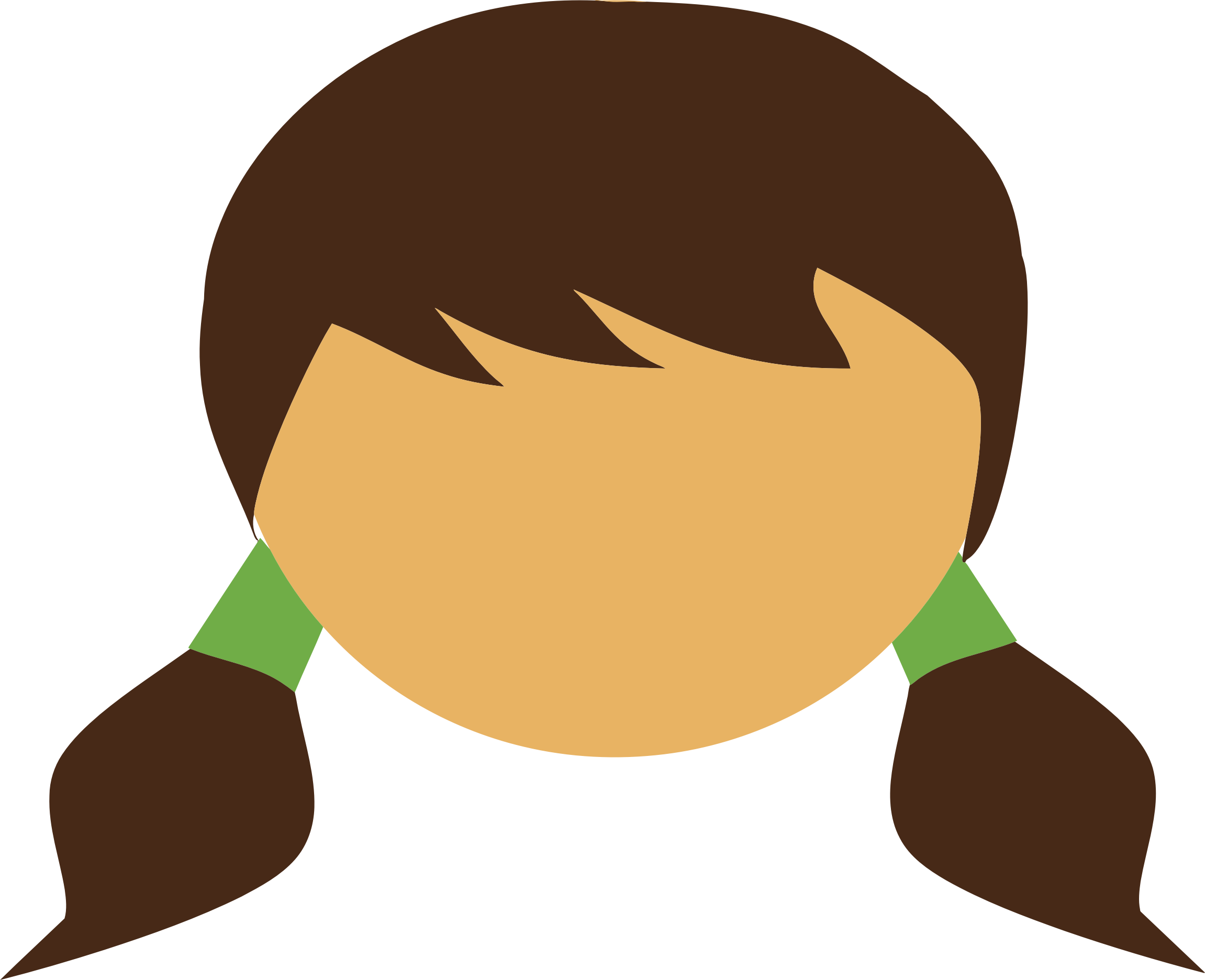 Clipart - Girl's Head