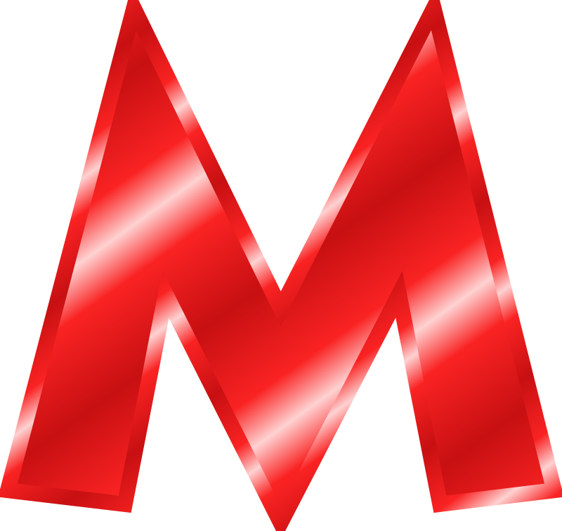 The letter m clipart