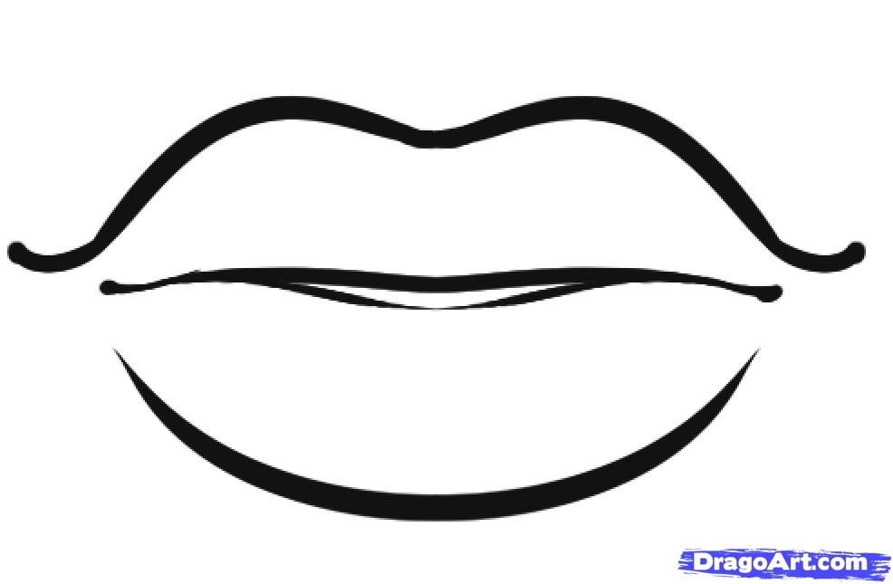 How to Draw Lips for Kids, Step by Step, People For Kids, For Kids ...