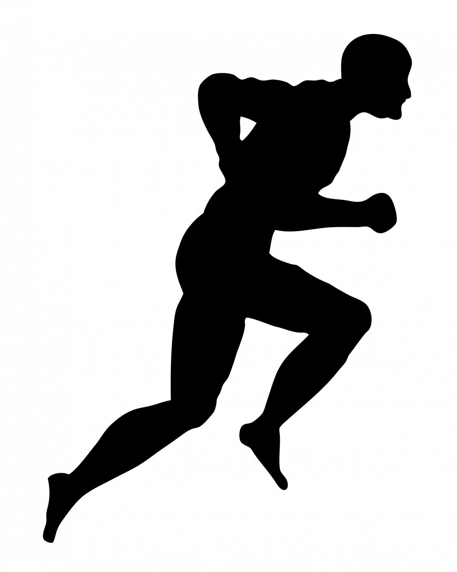 Free clipart running man