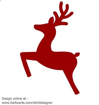 Download : Jumping reindeer silhouette - Vector Graphic