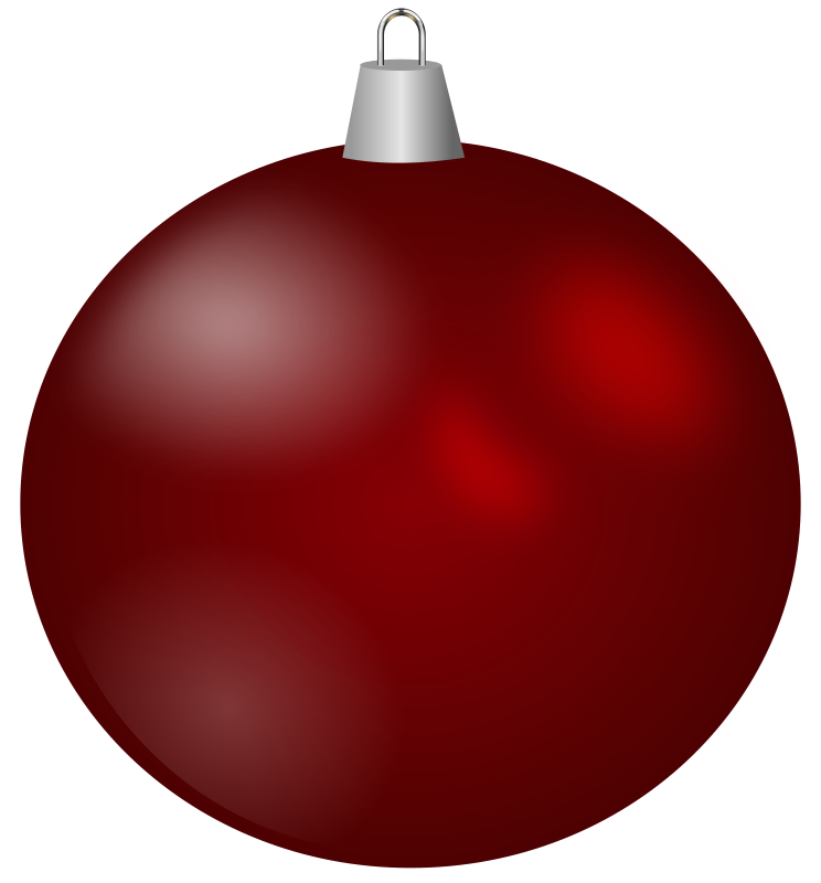 Red Christmas Ornament Clipart – Happy Holidays!