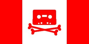 Canadian Music Pirate Flag clip art Free Vector