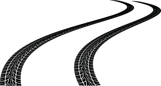 Tire marks clipart