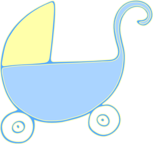 Baby Carriage Stroller Clip Art - vector clip art ...