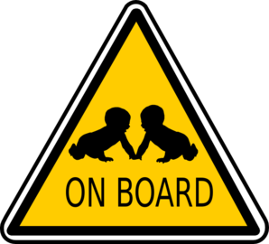 Babies On Board clip art - vector clip art online, royalty free ...