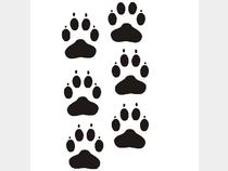 $1 Reserve Dog Paw Prints Decal - sella Online Auctions ...