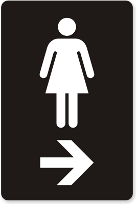 Mens And Ladies Toilet Signs