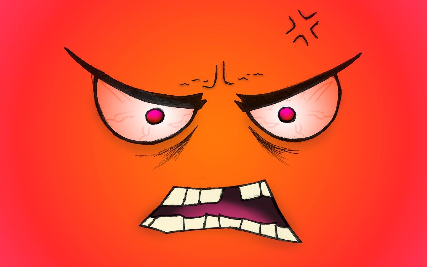 Red Angry Face