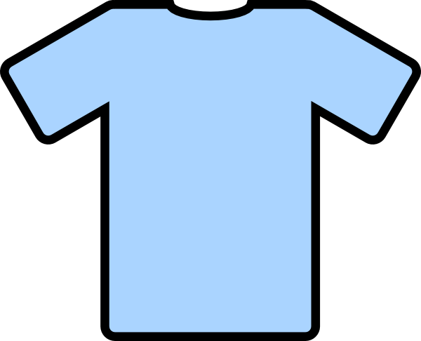 Blue T-shirt Clipart