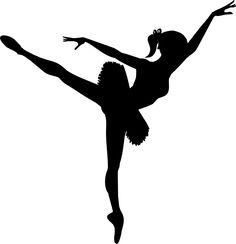 Ballet clipart black and white