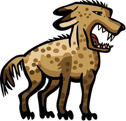 Spotted Hyena Clip Art, Vector Images & Illustrations