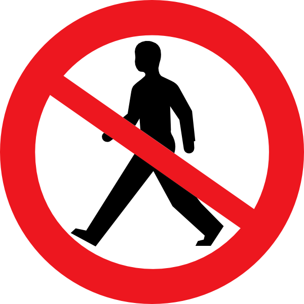 Do Not Walk Clipart