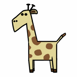 Cartoon Giraffe Outline - ClipArt Best