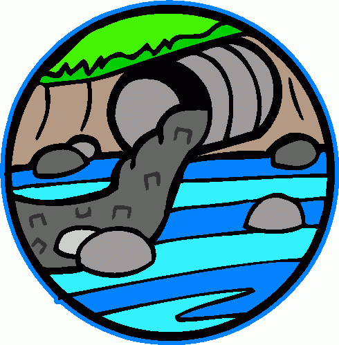 Water pollution clipart