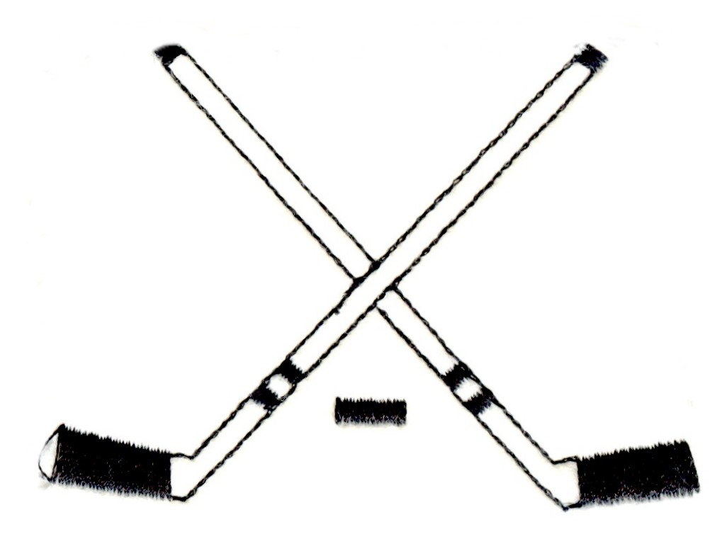 Hockey sticks clipart