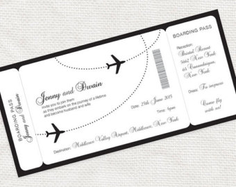 Airline ticket | Etsy