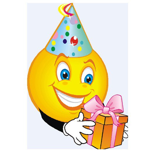 Smiley face with party hat clipart - ClipartFox