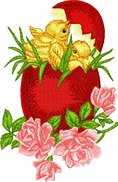 Happy easter, Embroidery and Design