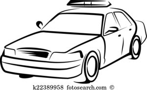 Car chase clipart police