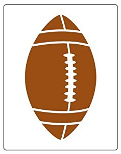 Amazon.com: Faux Like a Pro Football Stencil, 5.5 by 7-Inch ...