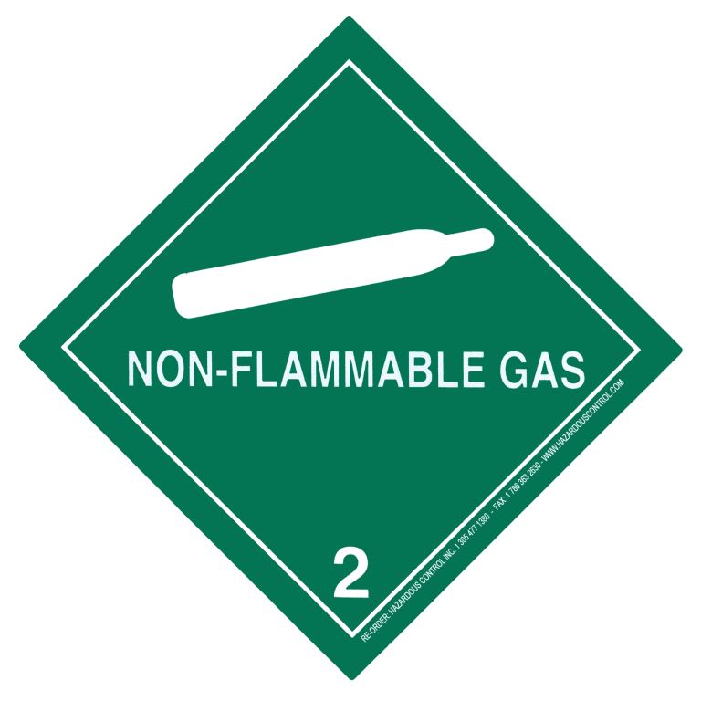 Hazardous Control :: DOT Hazmat Placards :: Hazard Class 2.2 ...