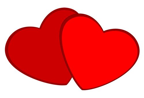 Clip Art Two Hearts - Free Clipart Images