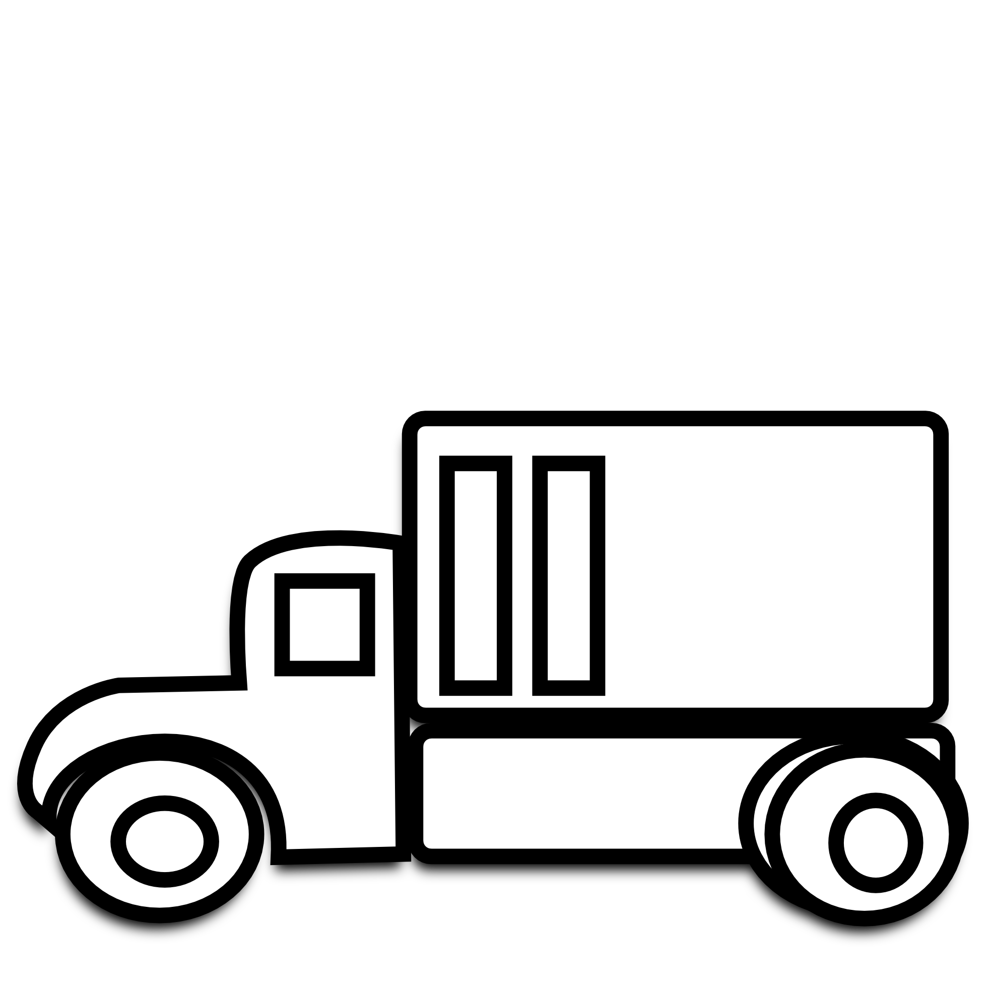 Clip Art: Movers Black White Line Art Christmas ...