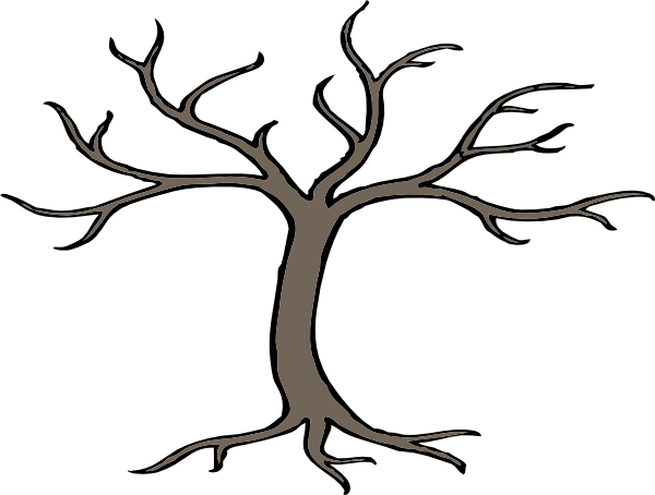 Tree With 3 Branches clip art - vector clip art online, royalty ...