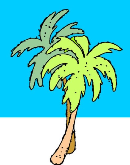 Tropical Palm Tree Clipart, Palm Tree Clip Art, Cartoon, Free Palm ...