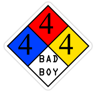 NFPA - BAD BOY" Stickers by samohtbackwards | Redbubble