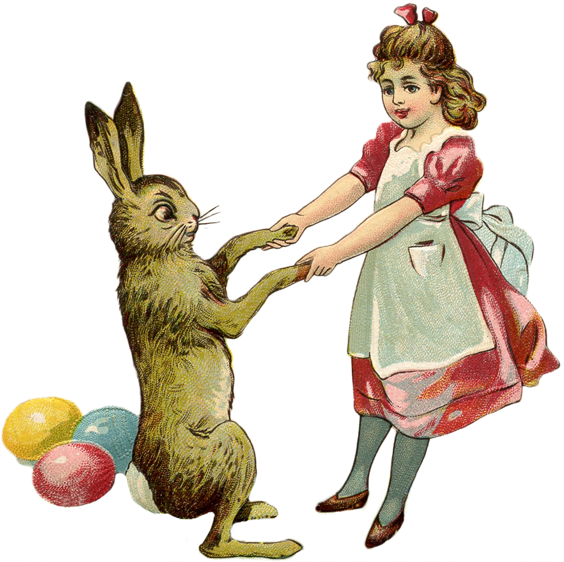 Free Vintage Easter Bunny Images - The Graphics Fairy