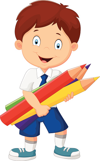 Cartoon Of School Children In Uniform Clip Art, Vector Images ...