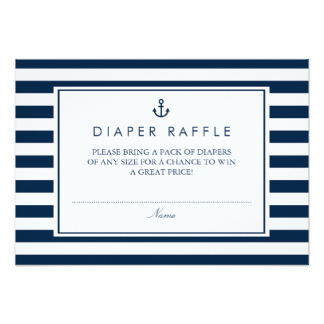 Diaper Raffle Cards | Zazzle